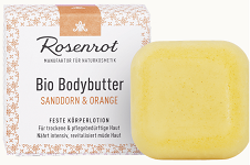 Rosenrot, Bio Bodybutter, Sanddorn Orange, 70 g
