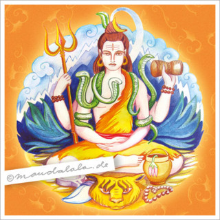 "Shiva - der Glücksverheißende" Mandala