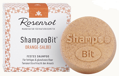 Rosenrot,Orangen-Salbei Shampoo Bit, 60g