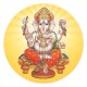 Aufkleber "Ganesha" (vegan)