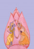 Yoga Vidya "Radha Krishna" Notizbuch