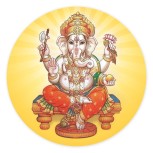 Aufkleber "Ganesha" (vegan)