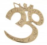 OM Symbol aus Messing zum Aufhängen ~ 17 cm