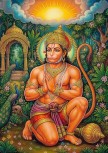 Götter-Postkarte Hanuman