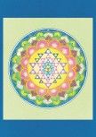 Postkarte "Sahasrara-Chakra mit Shri Yantra"