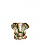 Ganesha Murti ~ 3 cm, Messing Patina Look